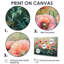 Printemps, coquelicots roses, horizon écarlate I - coquelicots, art mural-1398364477-1398364465