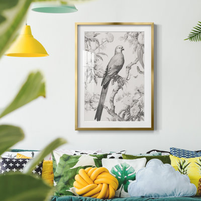 Vintage Animal Print V -Framed Print