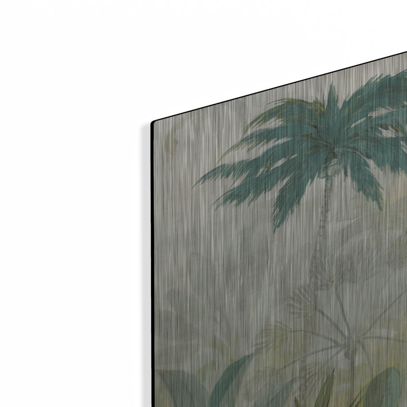 Art mural luxueux «Lush Tropics Blue» par Julia Purinton, H 24 po x l 36 po