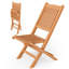 Chaise de terrasse pliante en teck Neimar
