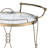 Champagne Finish Serving Cart