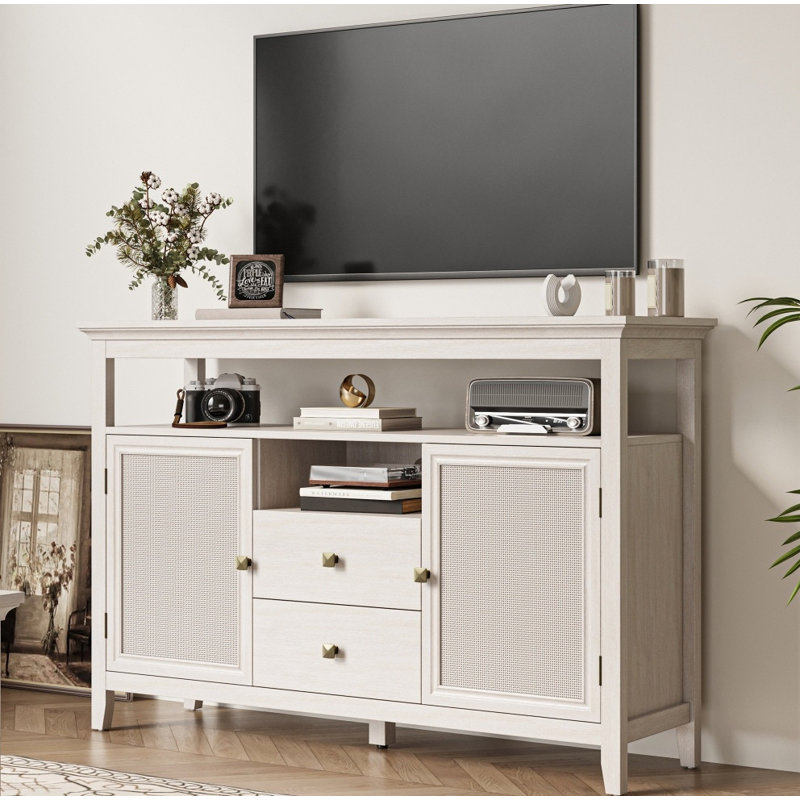 Buffet de 52,8 po de largeur en rotin - Boho Farmhouse
