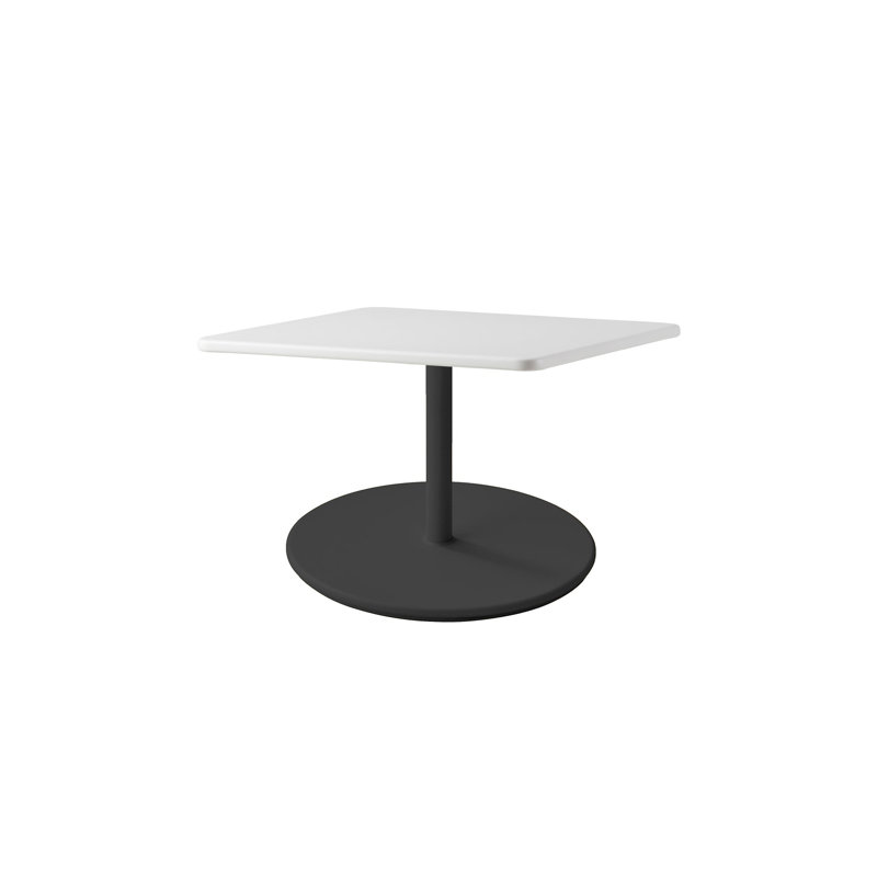 Go Outdoor Square Coffee Table, 15.9" H x 29.6" W x 29.6" D, Lava Gray