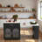 Expandable Kitchen Island With Dining Table, Power Outlet, 2 Drawers, Open Shelves And Movable Wheels-42574693