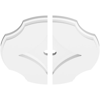 Médaillon de plafond contemporain en PVC Percival