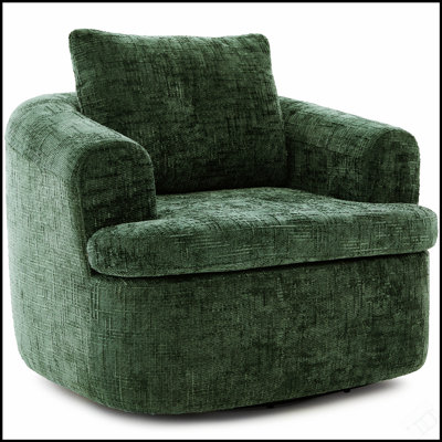 Canapé pivotant à 360 ° avec coussin double couche, idéal pour le confort et le style dans les salons, les chambres et les bureaux.