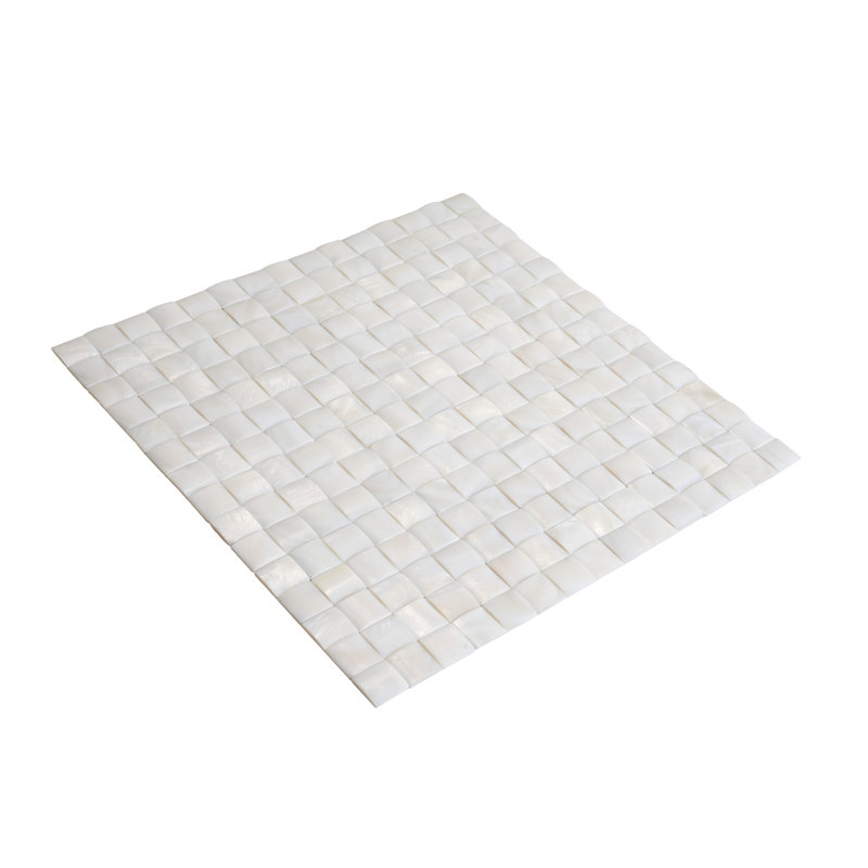 12" x 12" Seashell Grid Mosaic Wall & Floor Tile