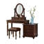 Coiffeuse avec miroir, 7 tiroirs, 1 chaise