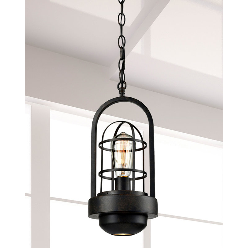 Luminaire suspendu géométrique 2 lumières lanternes