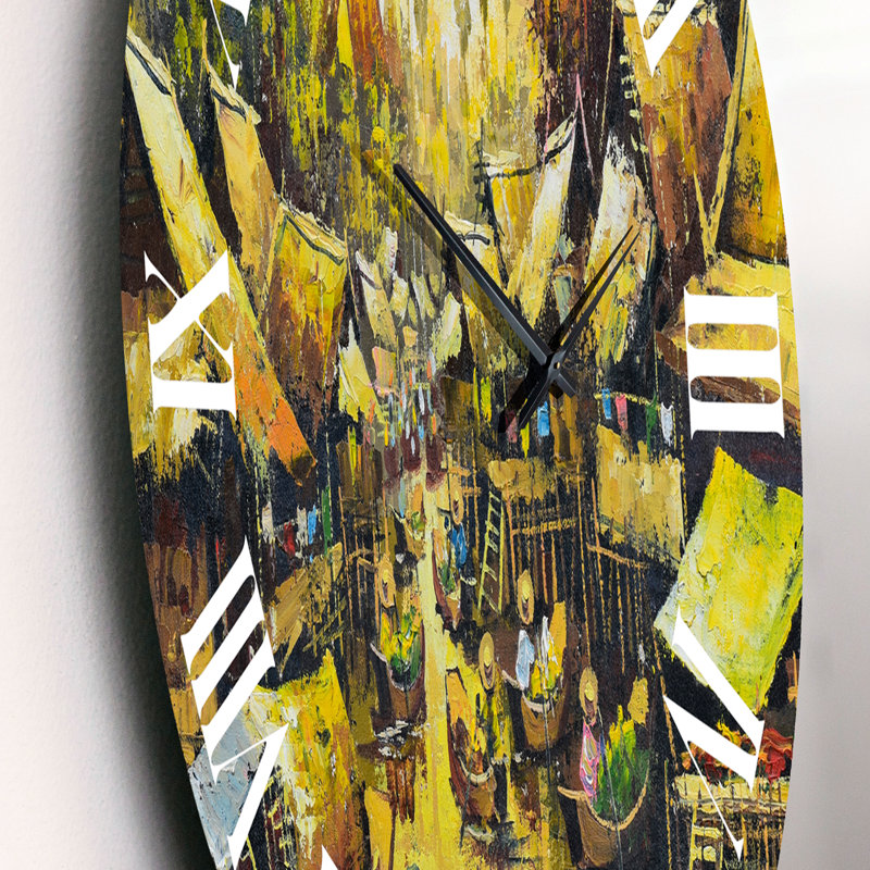 Vintage Waterside Life II - Horloge murale traditionnelle, Moyen
