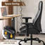 Fauteuil de bureau à domicile Fauteuil de bureau en caoutchouc à haut dossier avec roulettes Fauteuil d'ordinateur ergonomique avec support lombaire Fauteuil de direction pivotant à hauteur réglable-140408301
