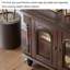 Meuble télé en bois massif de luxe clair-1028907590-1028907591