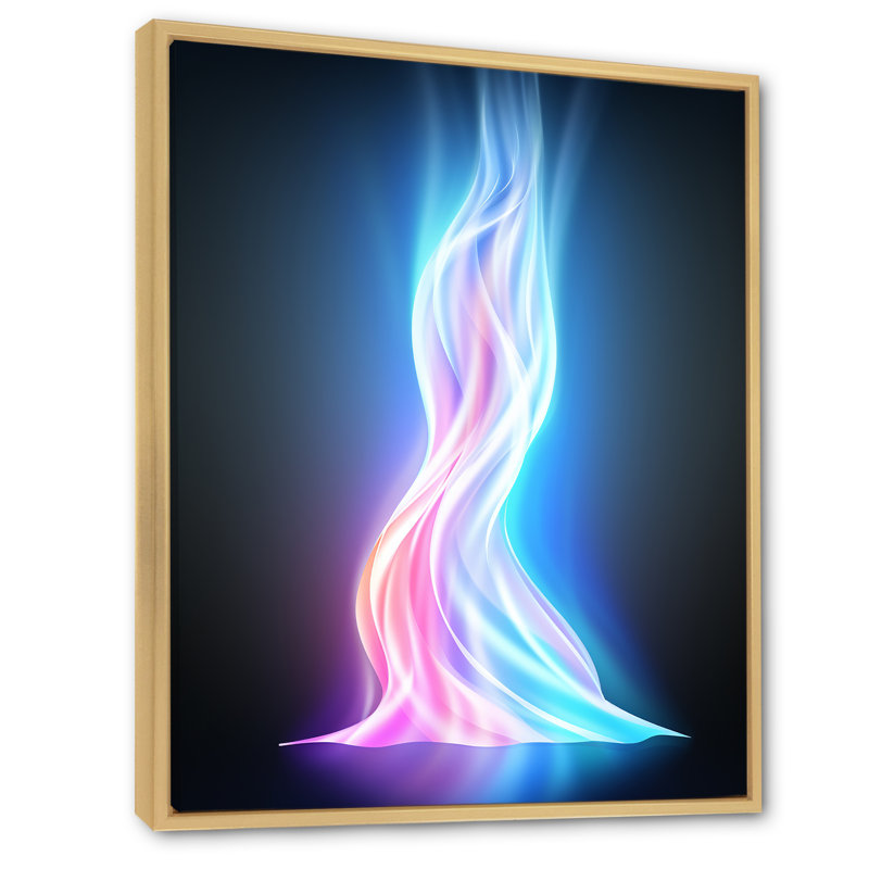 «Space Light Beam», reproduction sur toile, H 32 po x l 16 po x P 1 po, Cadre naturel flottant