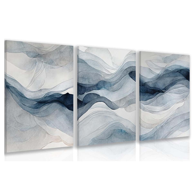 3 Piece Wrapped Canvas Print, 60 cm H x 40 cm W