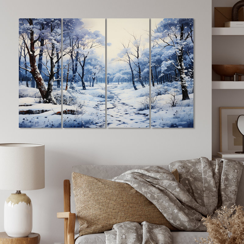 Winter Silent Woods V 4 pièces