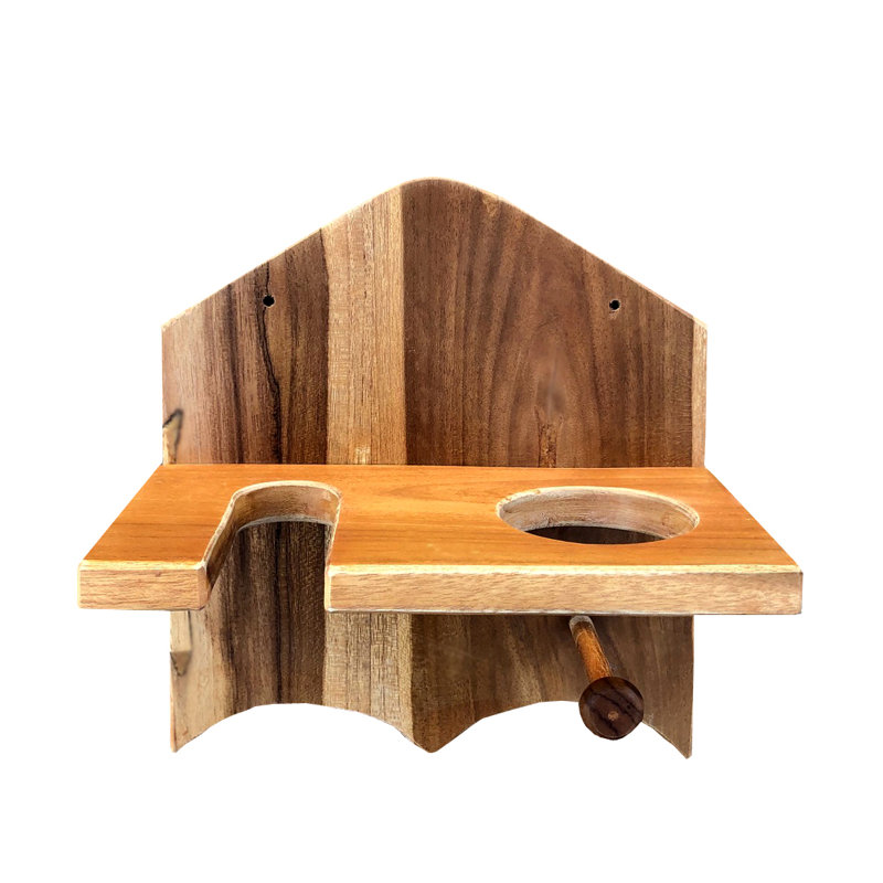 Lundell Mahogany Accent Shelf