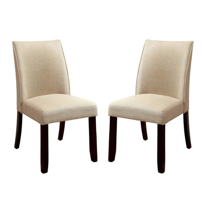 De 2 chaises d'appoint rembourrées en tissu