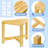 Bamboo Shower Stool, Small Inside Corner Shower Bench - Shower Shaving Foot Rest-Space-Saving Bathroom Seat-2118274600