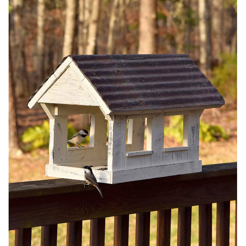 Bird in Hand Series 13" x 20" x 10" Columbia Covered Bridge Feeder