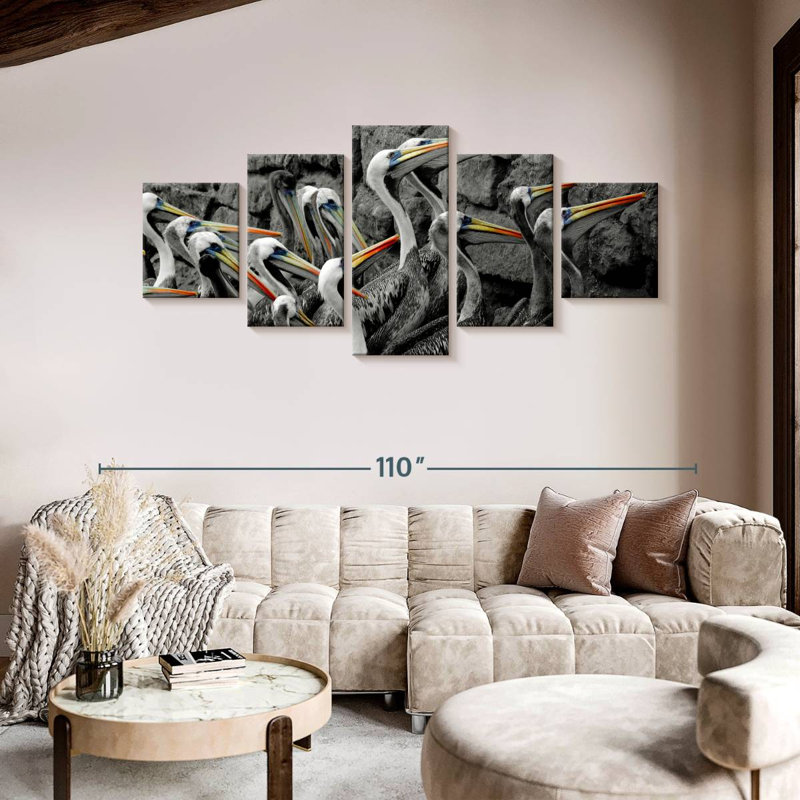 Pelican Pod Pop, 42" H x 92" W