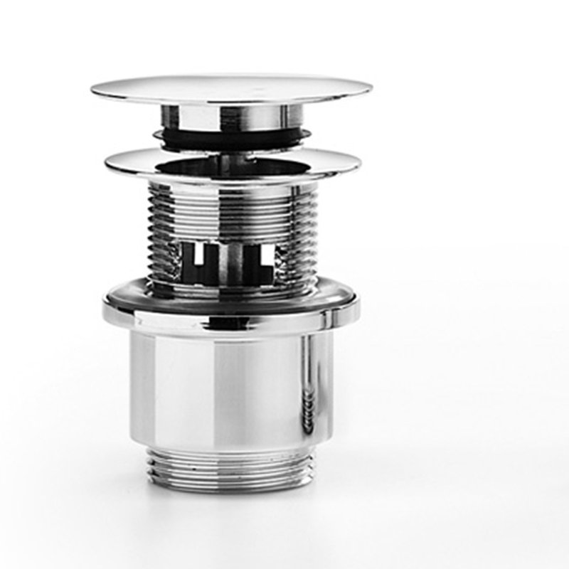 1.25" Pop-Up Bathroom Sink Drain with Overflow, Polished Chrome