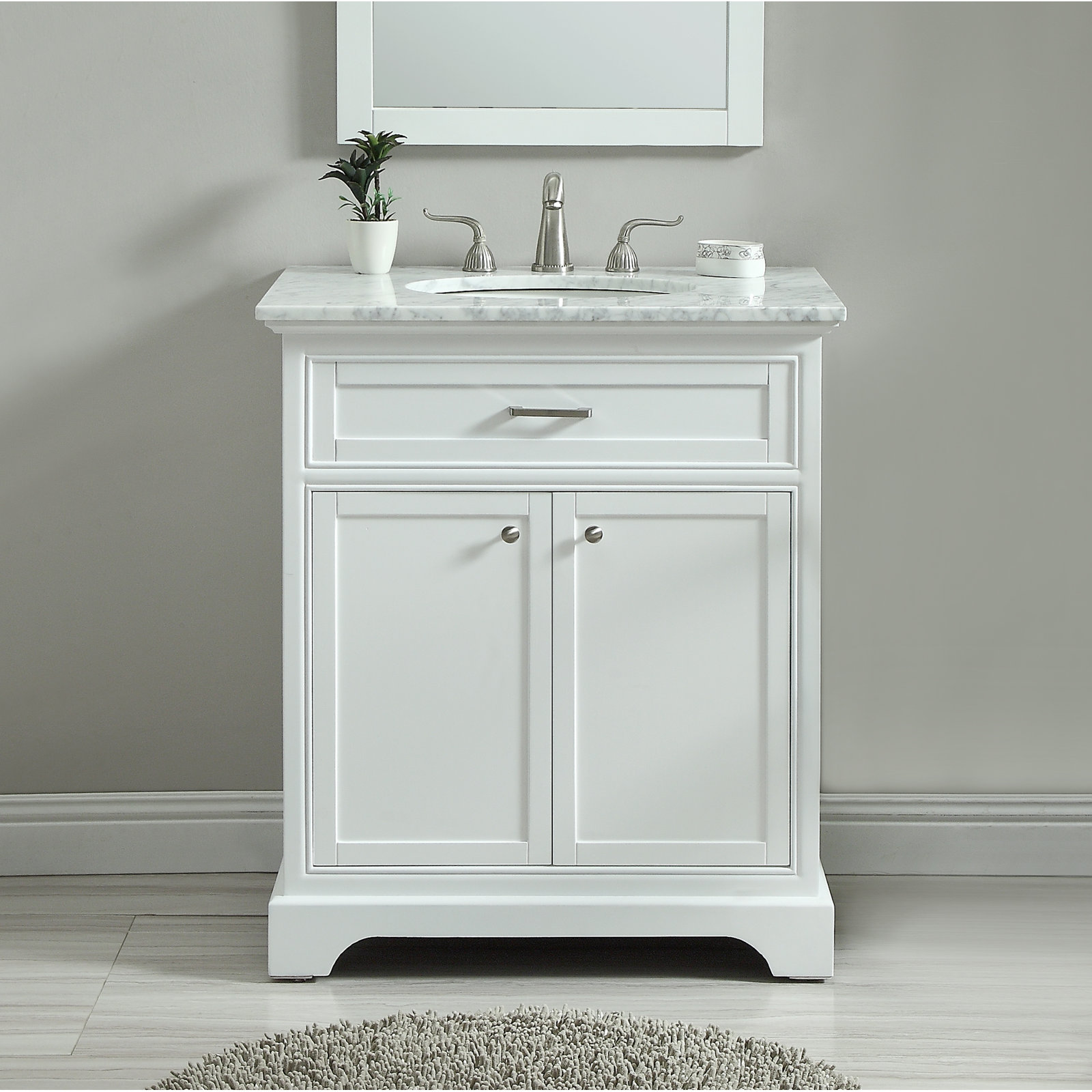 Hermes 30'' Single Bathroom Vanity, White