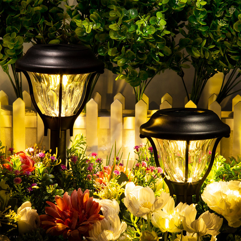 Black Solar Powered Integrated LED Pathway Light Multipack
