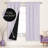 Deconovo 100 Percent Blackout with Liner Rod Pocket Curtain Panel Pair-75196923-75196906