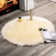 Yellow Shag Faux Sheepskin Fur Rug