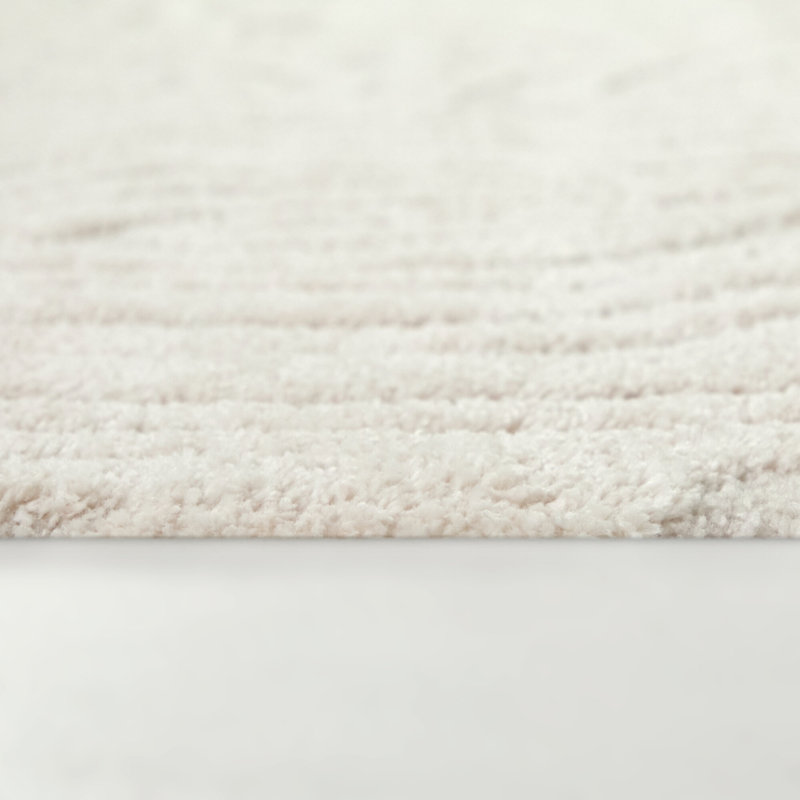 Tapis texturé crème Beauchamp, Rectangle 5 pi 3 po x 7 pi