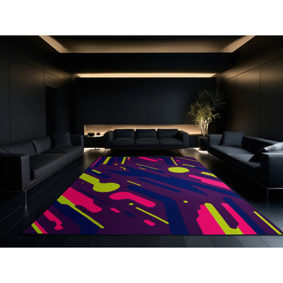 Neon Fractals Rug