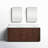 72 " W Freestanding Standard Free Standing 2 Double Vanity Bathroom Vanity With Cultured Marble Top with Mirror-93496107-93496108