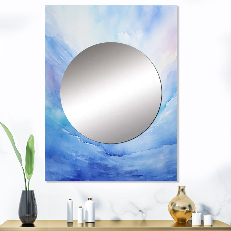 Liesgret Calming Arc Of Stillness I - miroir mural arc-en-ciel, miroir décoratif traditionnel, impression d'art en métal