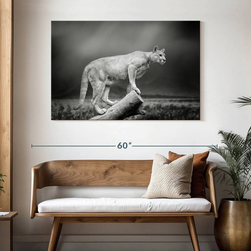 Crowle Dramatic Cougar, 32" H x 48" W