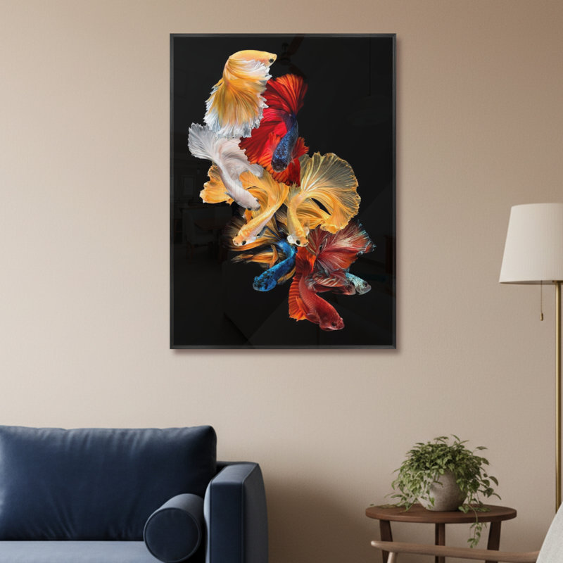 Single Picture Frame LED Illuminated Wall Art Wall Art on Glass / Aluminium, 60cm H x 50cm W
