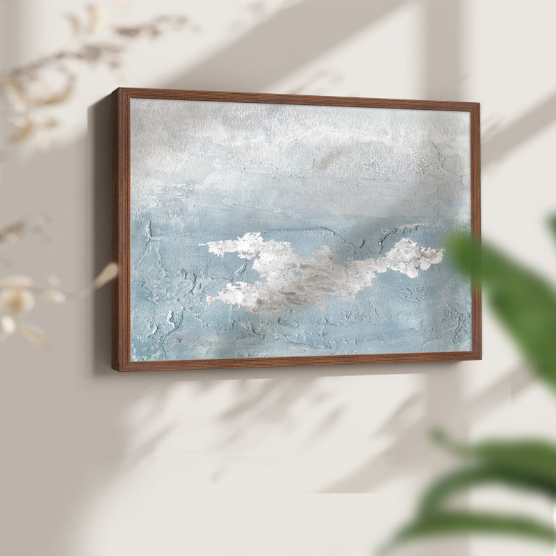 «Blue Mist I», reproduction encadrée, Noyer, H 16 po x l 20 po