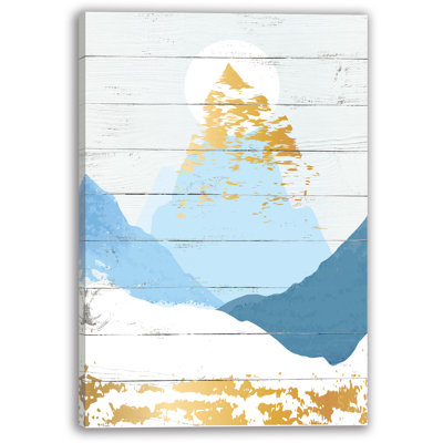 Abstract Sunset Landscape Canvas Wall Art