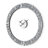 Crystal-Embedded Round Wall Clock with Foldable Frame