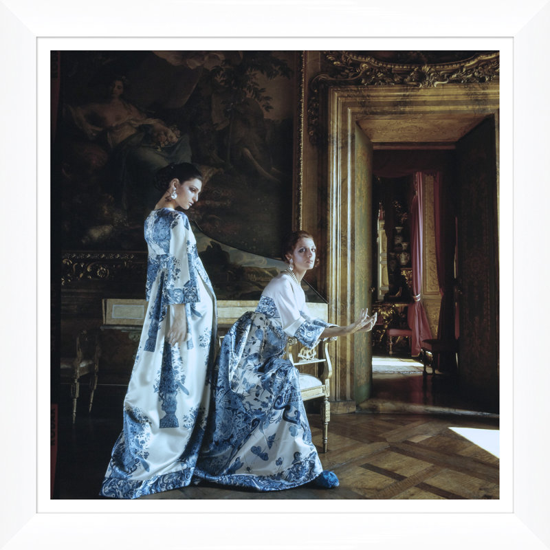 Vogue Magazine, "Models Wearing Valentino In Palazzo Borghese," Henry Clarke, September 15, 1968 Print by Henry Clarke