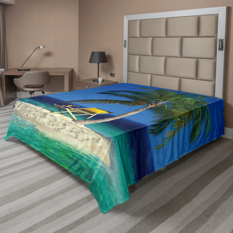 Chaise drapée Ambesonne, Drap plat pour très grand lit californien