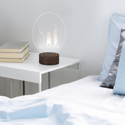 Lampe de table noire 1 po Aravinthan