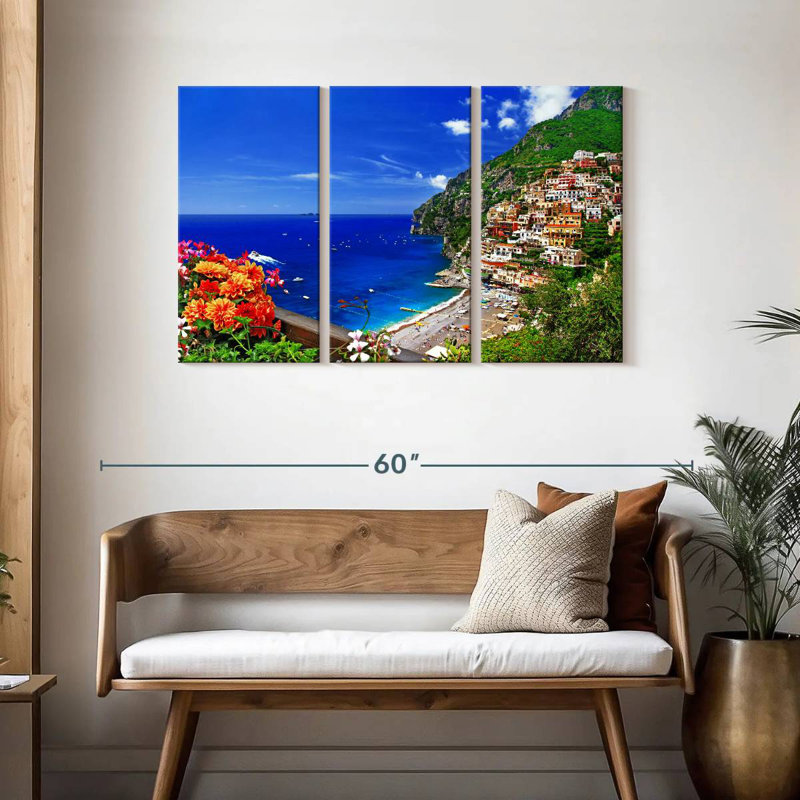 Gillard, pittoresque village de Positano, H 28 po x l 45 po