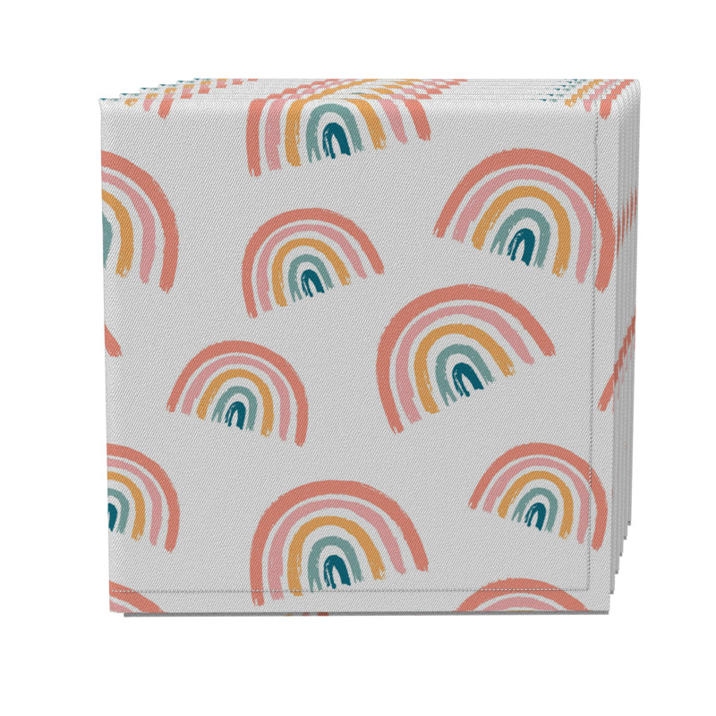 Cotton Twill Abstract Square Napkin