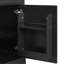 Meuble-lavabo de 20 po avec lavabo, armoire de salle de bain avec porte à fermeture douce, support de rangement et tablette réglable, noir-384617762