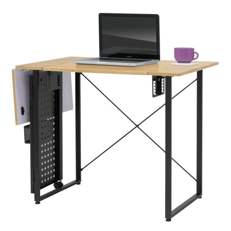 Adonya 121cm x 60cm Foldable Sewing Table with Sewing Machine Platform, Brown