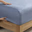 Édredon floral pour grand lit en bleu, doux, imprimé aquarelle, pour matelas jusqu'à 16 po, taille de draps lavables, aquarelle bleue