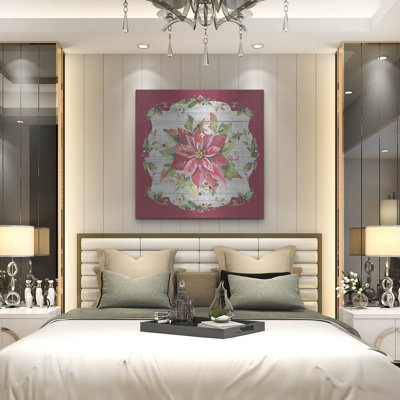  «Holiday Treasures A» par Jean Plout, art mural en métal, 36 po x 36 po
