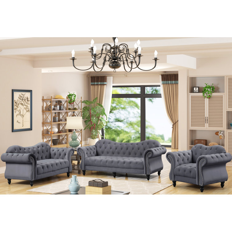 Ilgvars 3 - Piece Living Room Set(incomplete arms only)