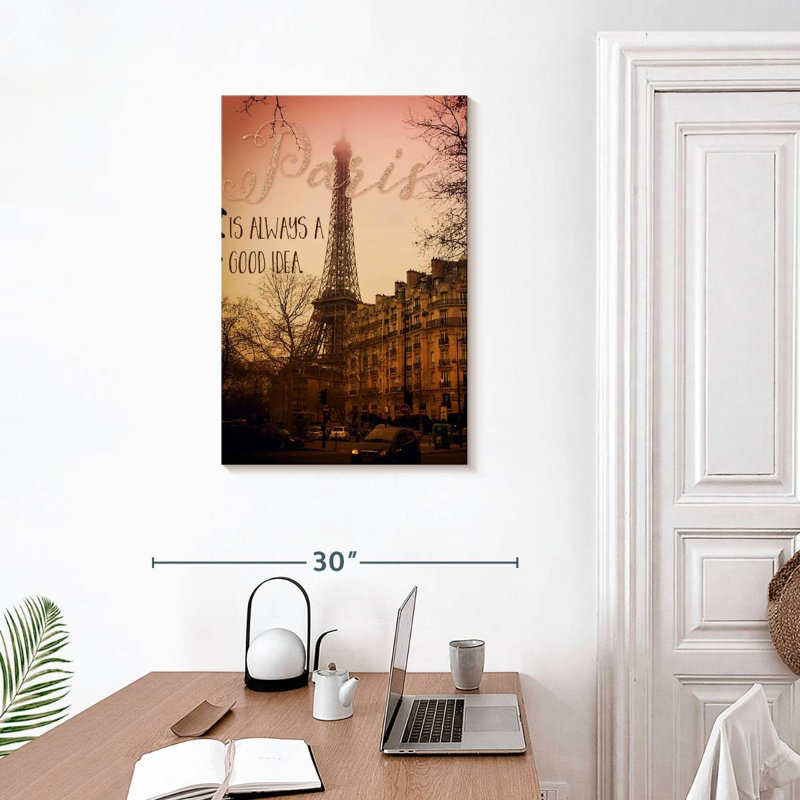 Tergel Paris Is Always A Good Idea, H 30 po x l 20 po