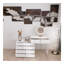Commode de bureau 10 tiroirs sans poignée